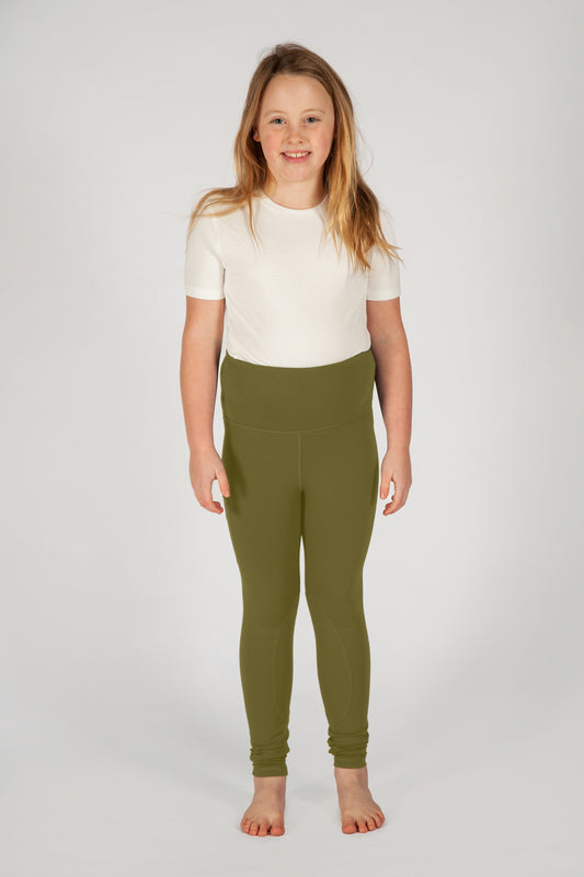 Little Flexars - Children's Riding Leggings Olive