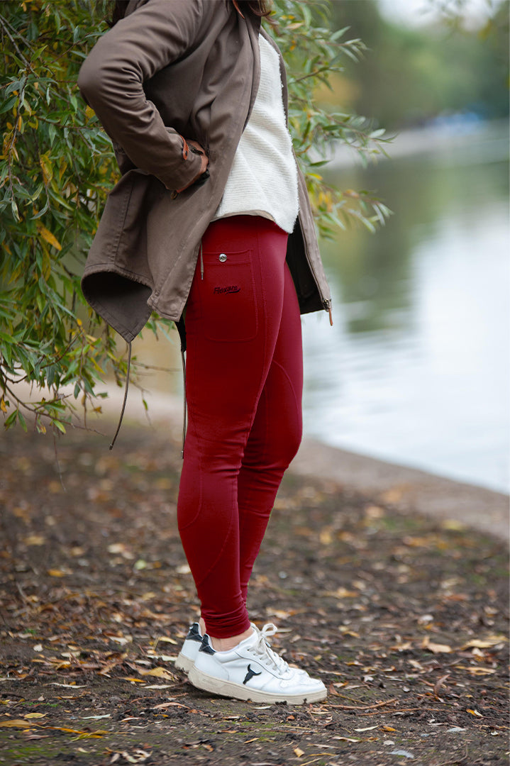 The Original Flexars Riding Leggings - Wine (Red)