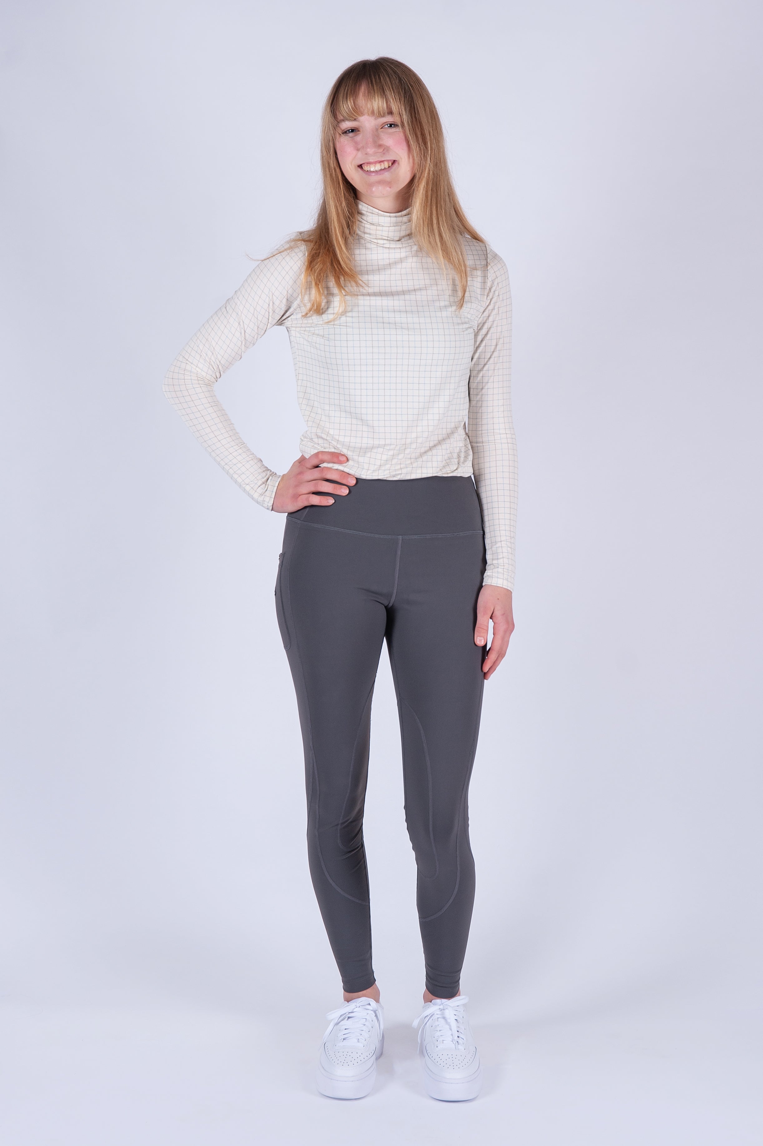 Grey riding leggings sale